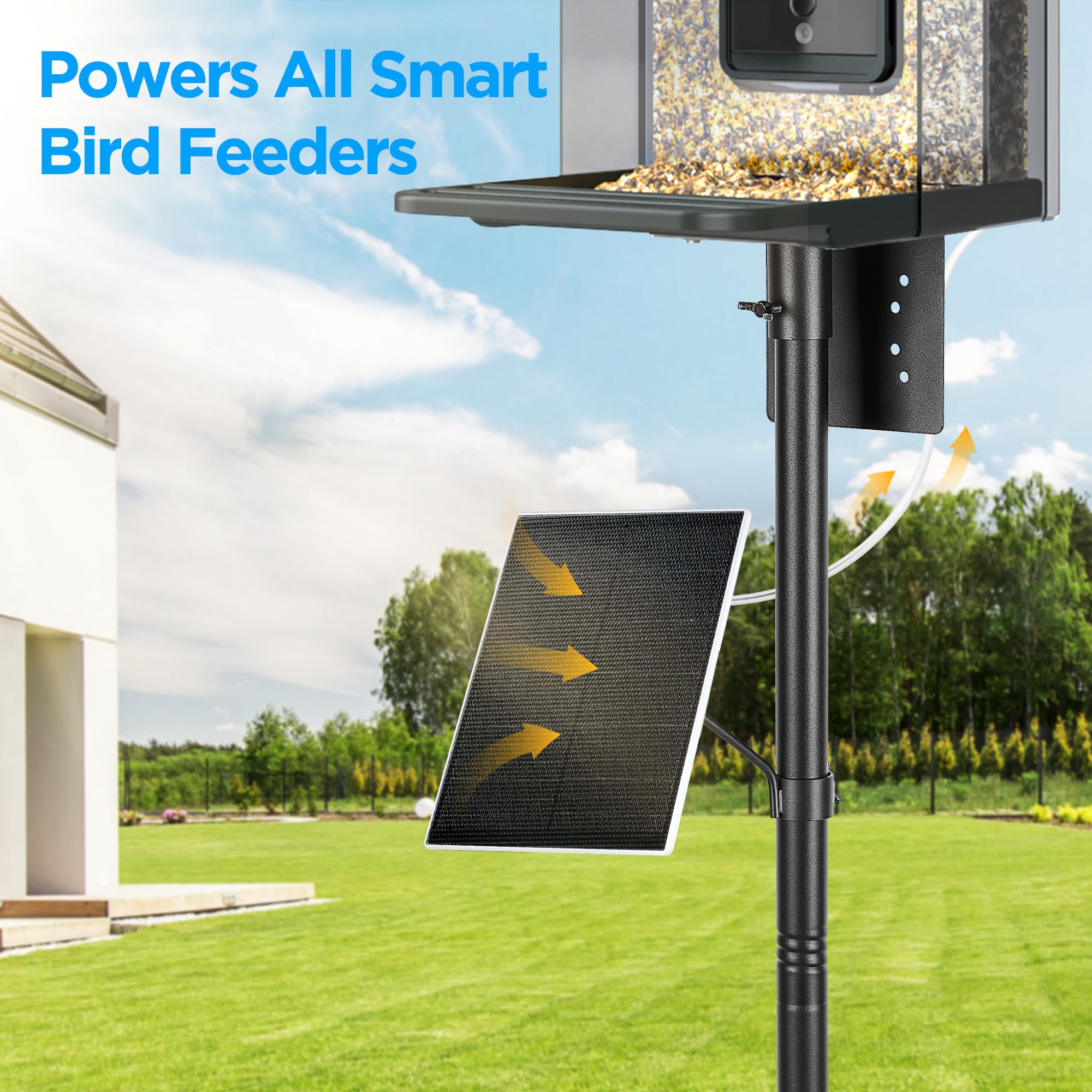 Vakiav solar panel 5V 3W compact design ideal for small outdoor spaces