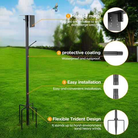 Vakiav threaded connection enables easy height adjustments and quick installation.