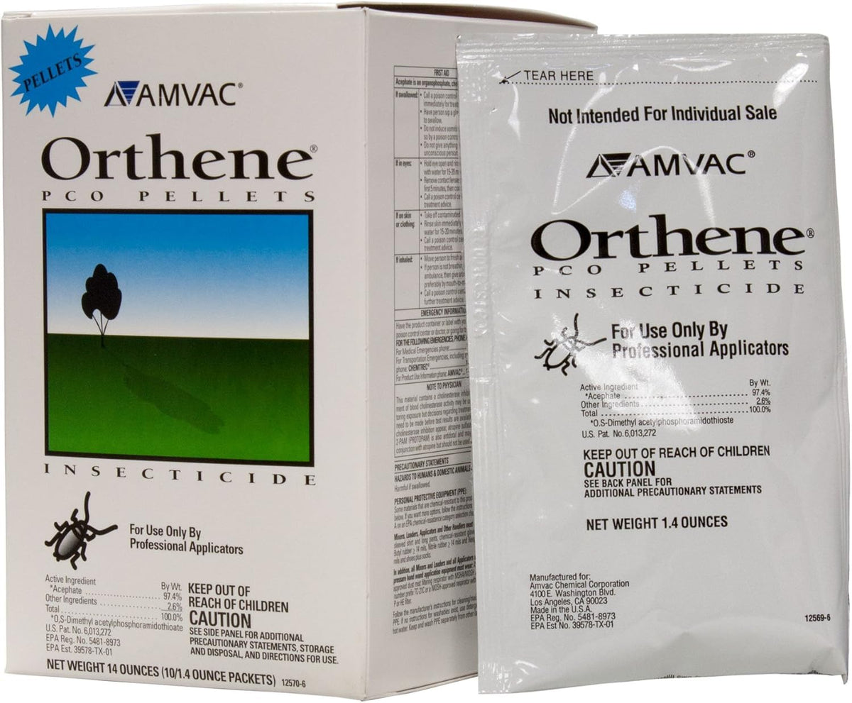 Valent USA Orthene PCO pellets for insects provide ready-to-use pest control in commercial settings.