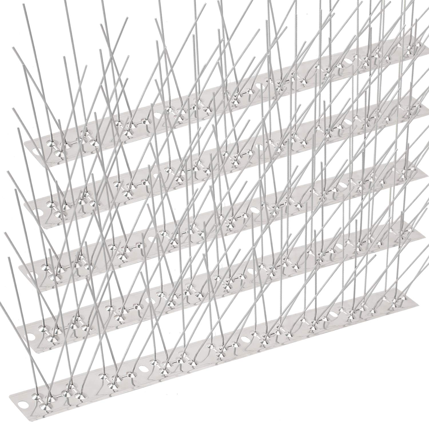 Valibe stainless steel bird spikes deter pigeons on exterior ledges with humane design.