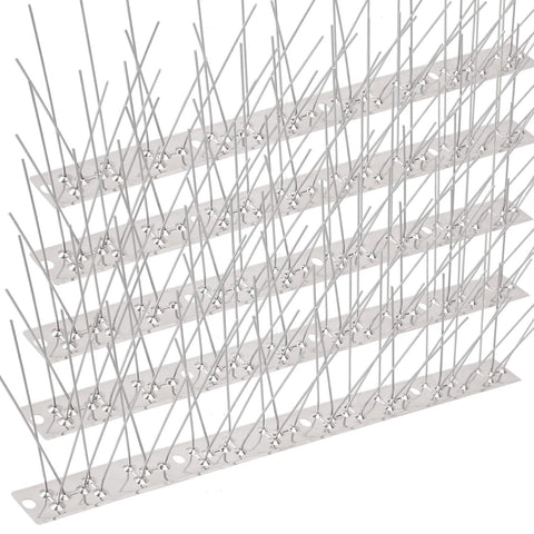 Valibe stainless steel bird spikes deter pigeons on exterior ledges with humane design.