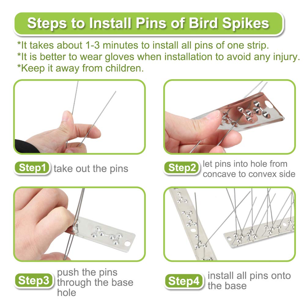 Valibe spikes installed on concrete surface withstand weather