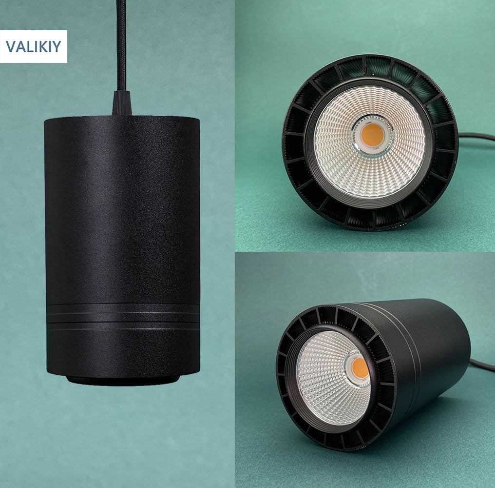 VALIKIY 15ft fabric cord enables flexible hanging arrangements.