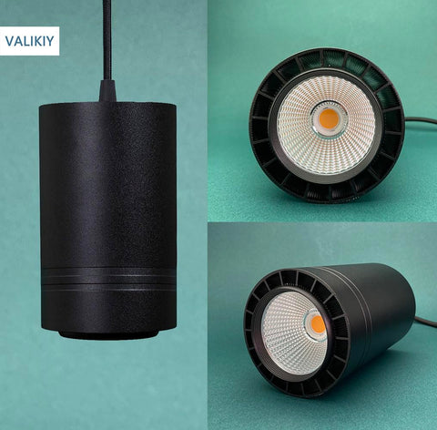 VALIKIY 15ft fabric cord enables flexible hanging arrangements.