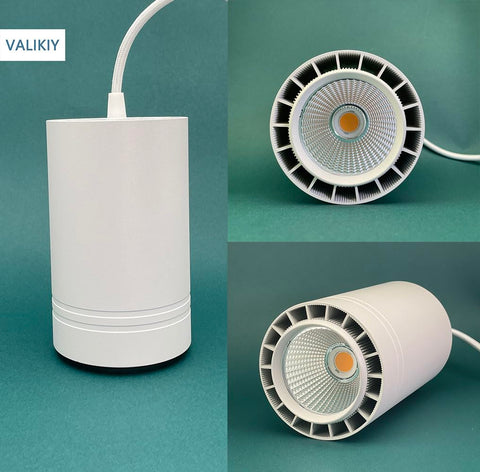 VALIKIY grow light with 15-foot fabric cord ready for easy setup.