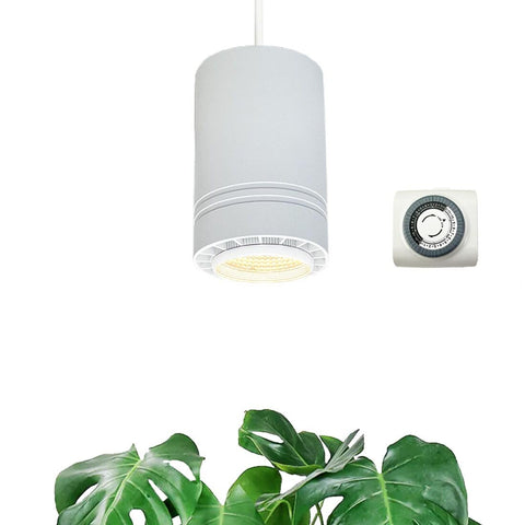 VALIKIY hanging grow light front view highlighting premium aluminum pendant for stylish indoor gardens.