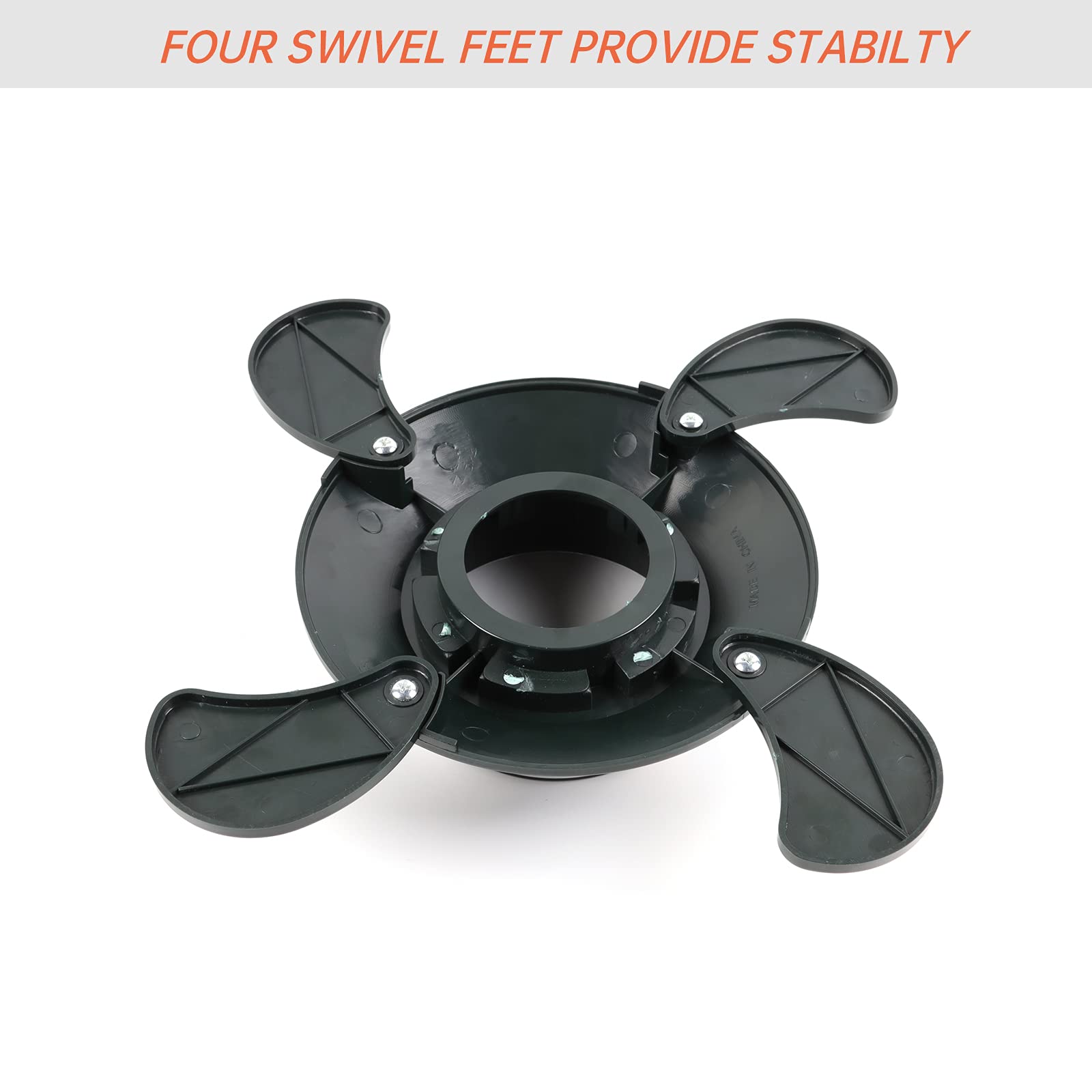 Durable ABS plastic construction provides long-lasting support for camping and work sites