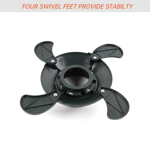 Durable ABS plastic construction provides long-lasting support for camping and work sites
