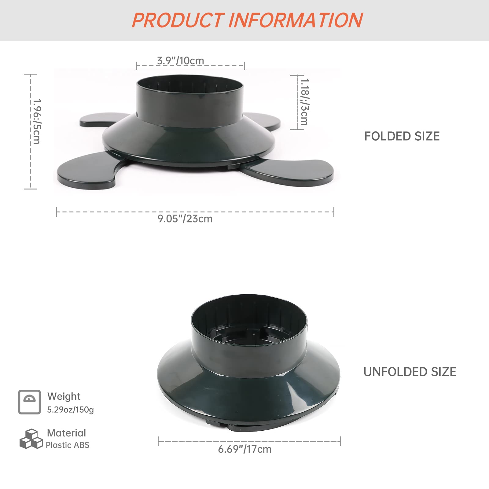 Valken base with swivel feet provides secure footing on uneven terrain