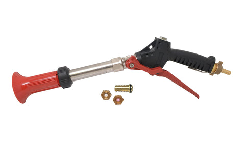 Valley Industries adjustable flash spray gun front view for precise high-volume spraying.