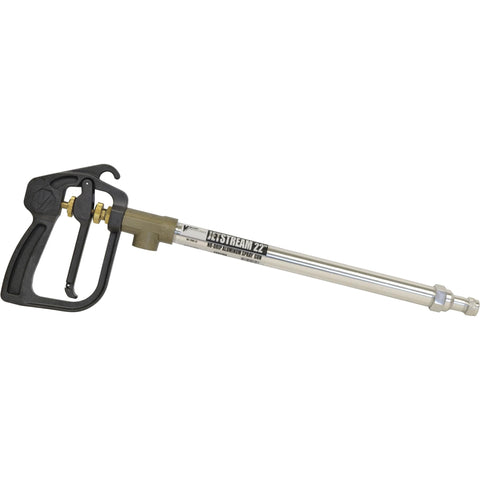 Valley Industries Master MFG gun spray trigger, front view, enhances spray control.
