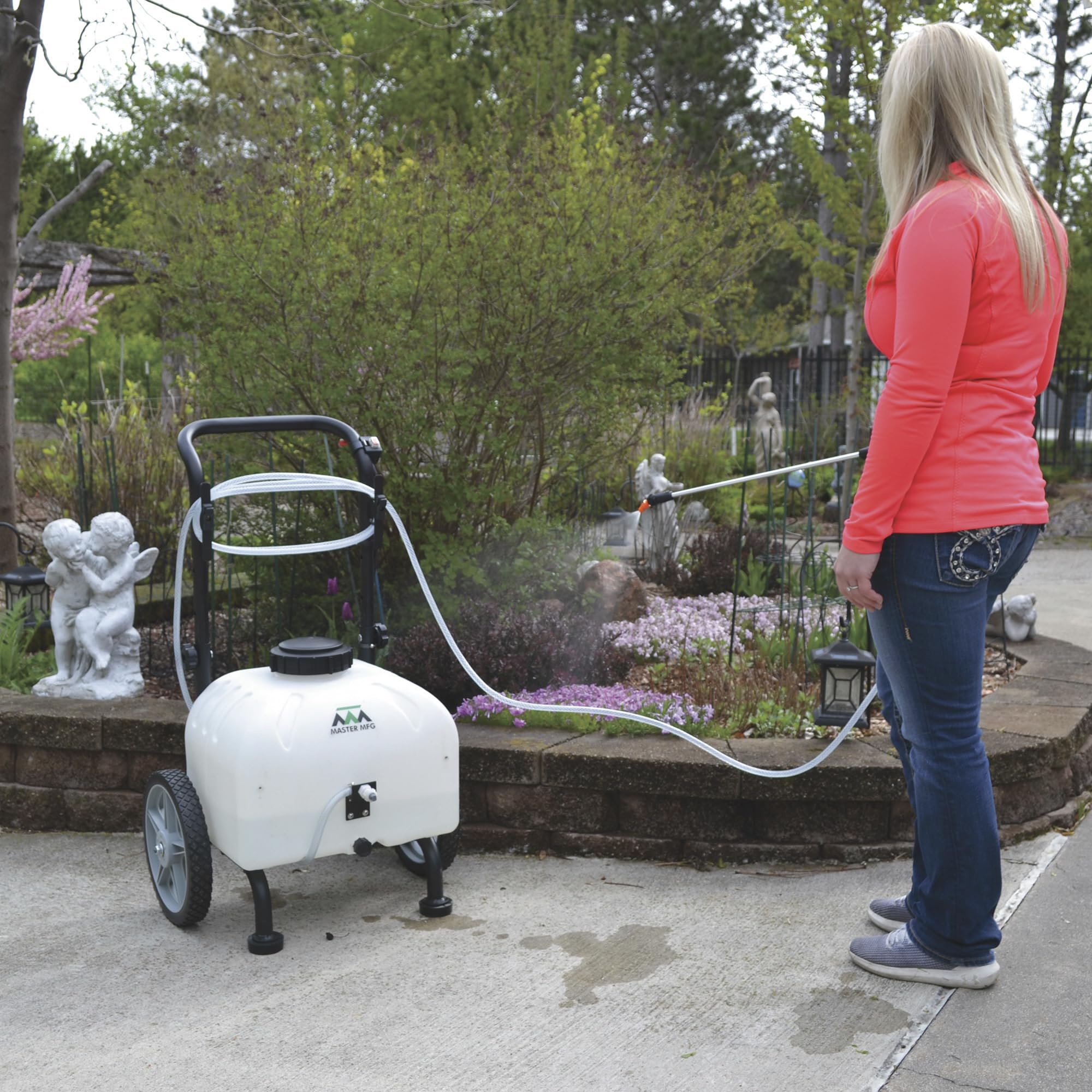 Valley Industries Master Mfg Revolt 9gal sprayer hitch attachment enables towing