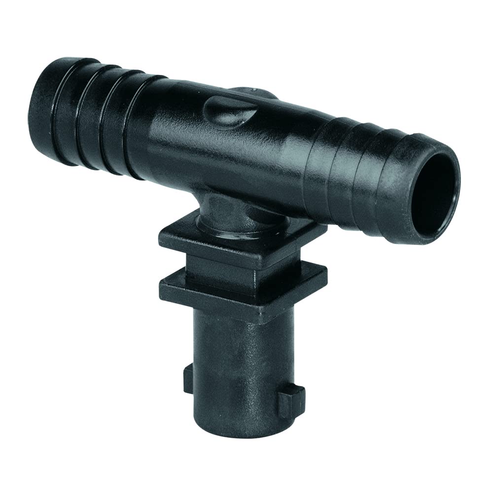 Valley Industries polypropylene tee nozzle body 3/8in inlet, durable for broadcast spray.