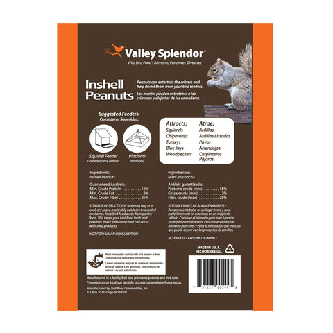 Valley Splendor peanuts in shell closeup showing natural, premium snack for critters