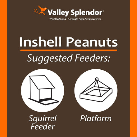Valley Splendor 3 lb bag of shell peanuts for wildlife feeding
