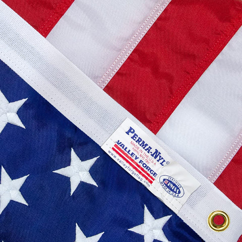 Valley Forge US4PN flag color remains vibrant in sun