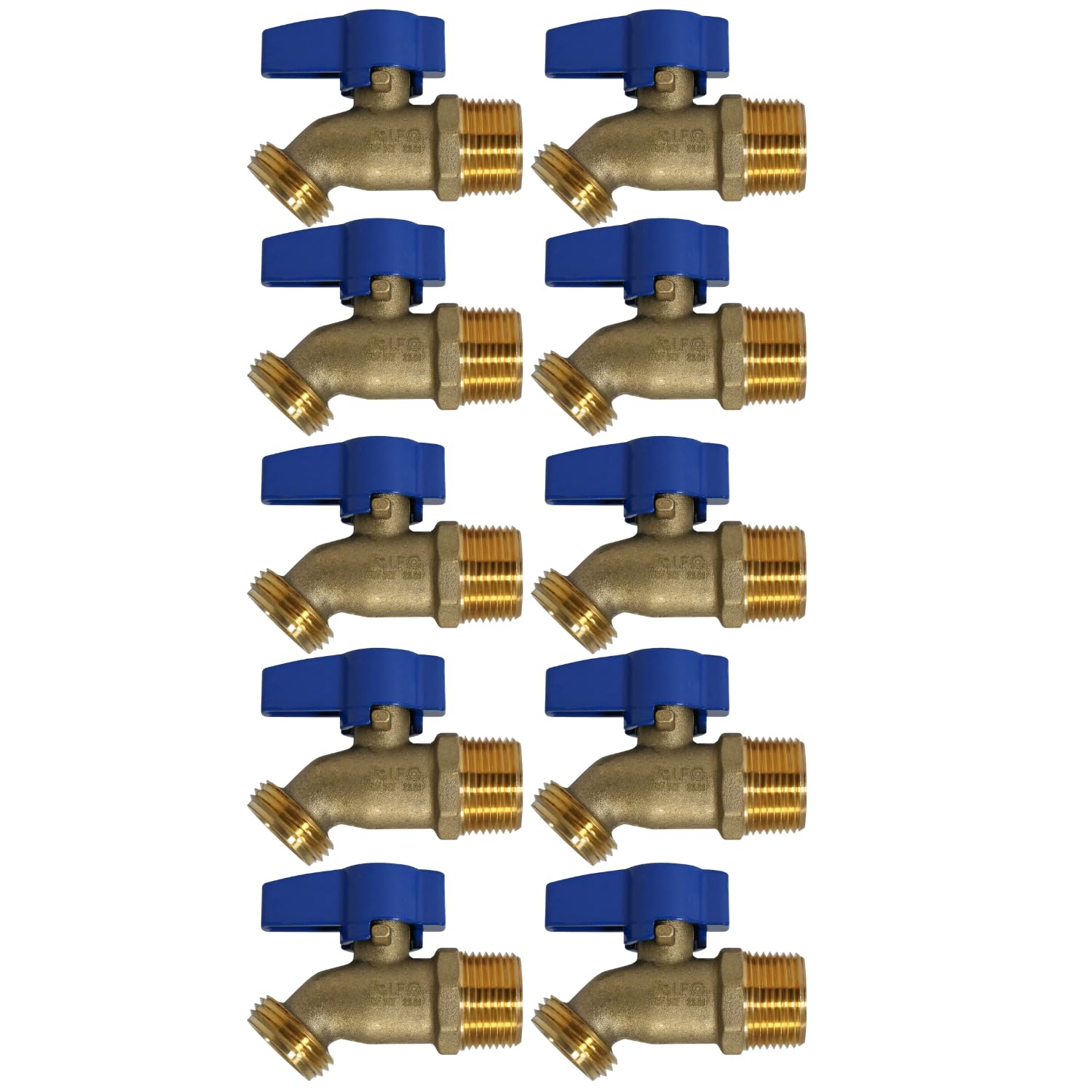 VALVE XFITTNG 3/4 in MPT x 3/4 in GHT hose bibb close-up brass shows durability