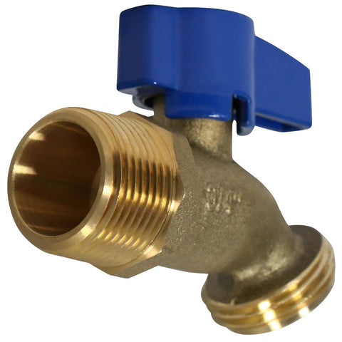 VALVE XFITTNG wall-mount brass installation image for outdoor use