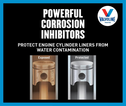 Valvoline American-made branding reinforcing trusted marine engine protection.