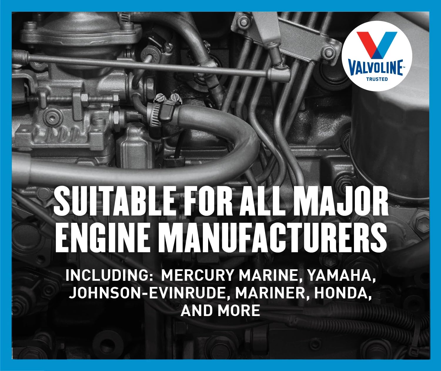 Valvoline oil storage scene focusing on rust defense during offseason.