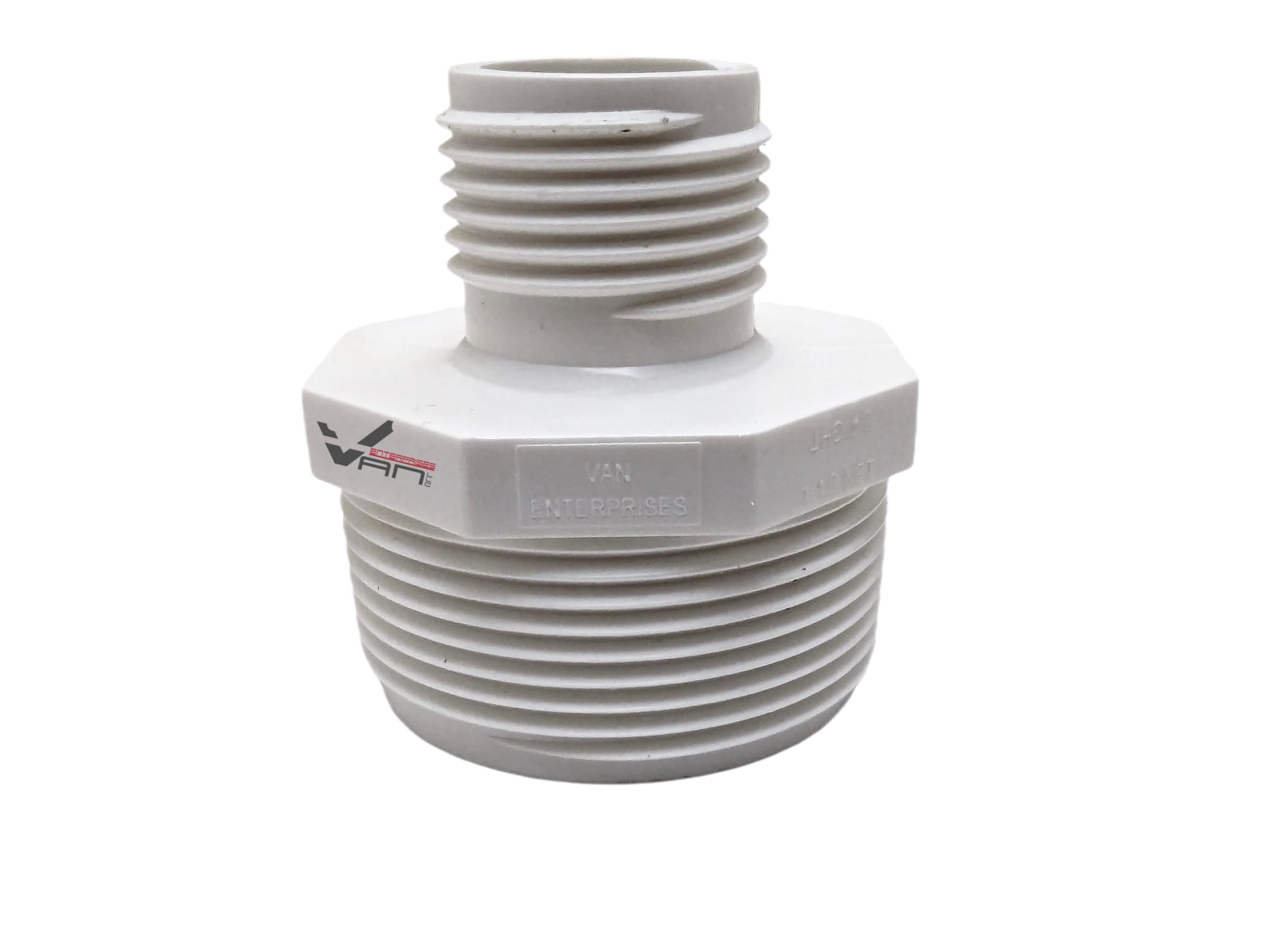Van Enterprises PVC garden hose adapter enabling versatile pump connections