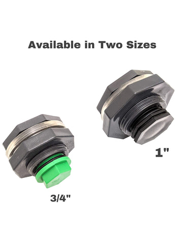 Van Enterprises virgin PVC plug with silicone seal for durable bulkhead connections