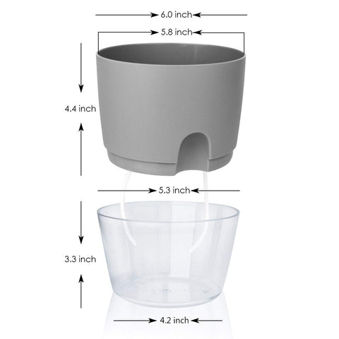 Vanavazon durable plastic planter grey is formaldehyde-free for safe home use.