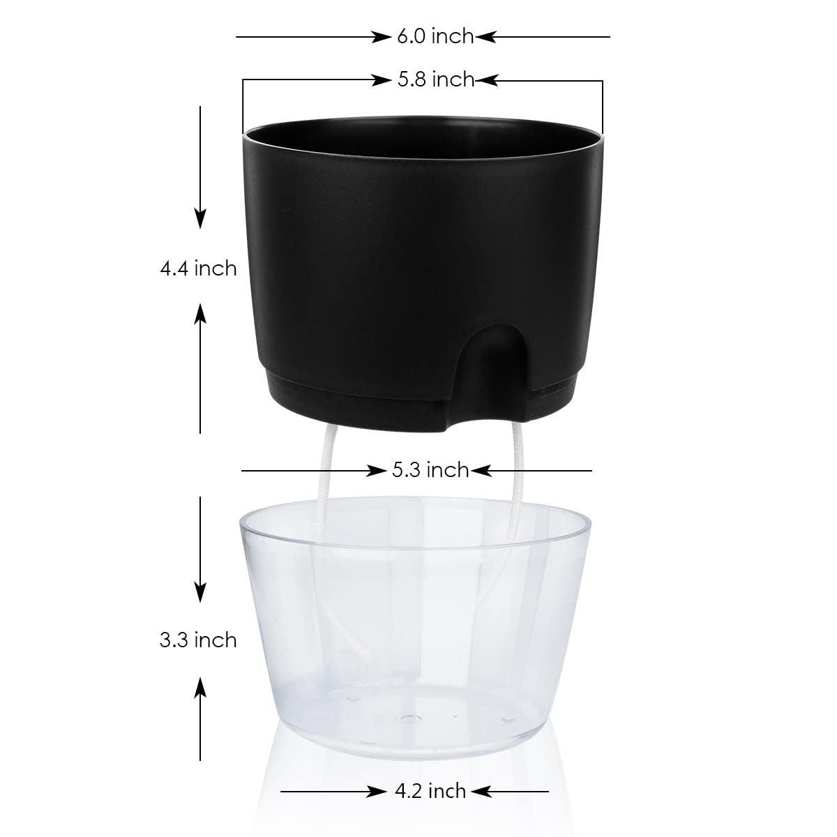 Vanavazon round modern-design plant pot enhances any indoor space.