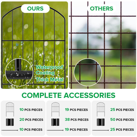 Easy installation with stakes and S-clips for VANCASTLE fence