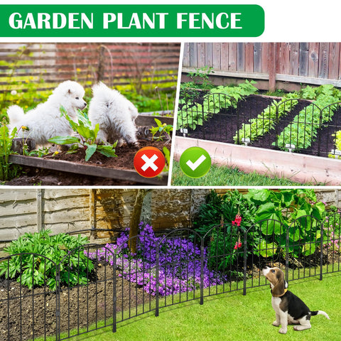 VANCASTLE flower-bed edging fence to keep beds tidy