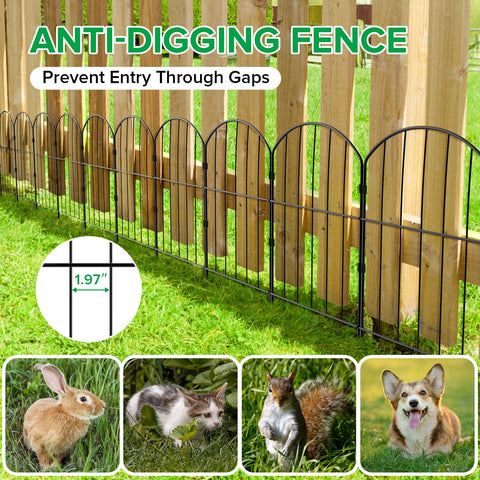 VANCASTLE multipurpose garden border fence for gardens and play areas