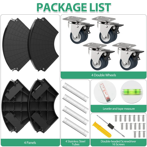 VANCASTLE plant caddy moves heavy planters and garden items effortlessly.
