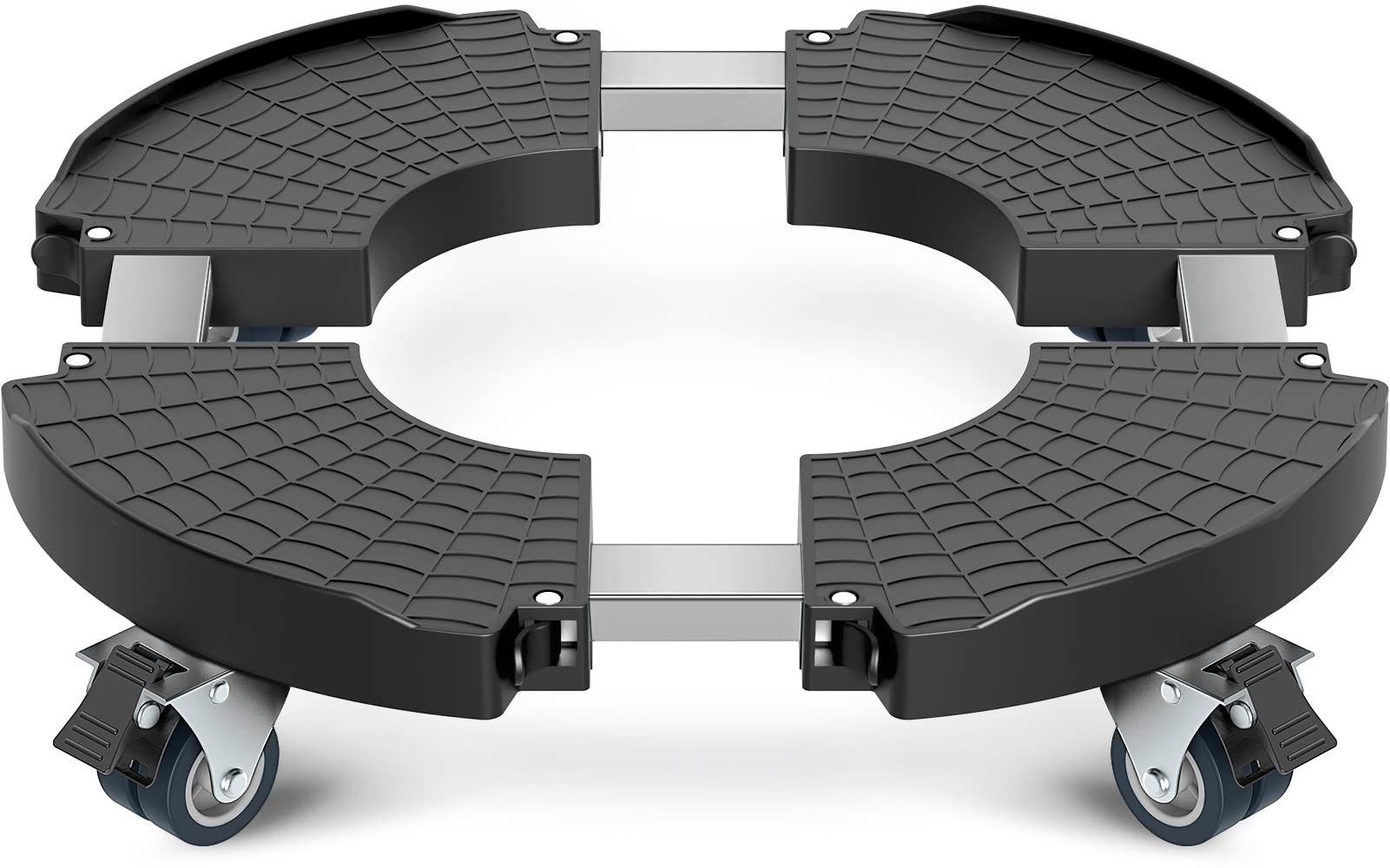 VANCASTLE plant caddy panel-grid grip improves pot stability during movement.