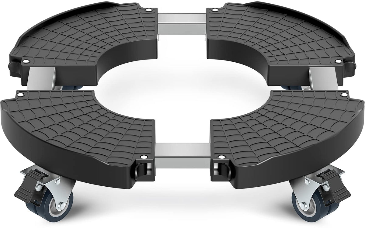 VANCASTLE plant caddy panel-grid grip improves pot stability during movement.