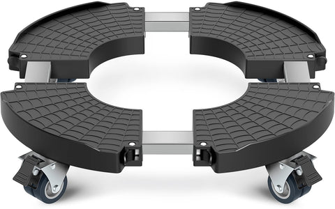 VANCASTLE plant caddy panel-grid grip improves pot stability during movement.