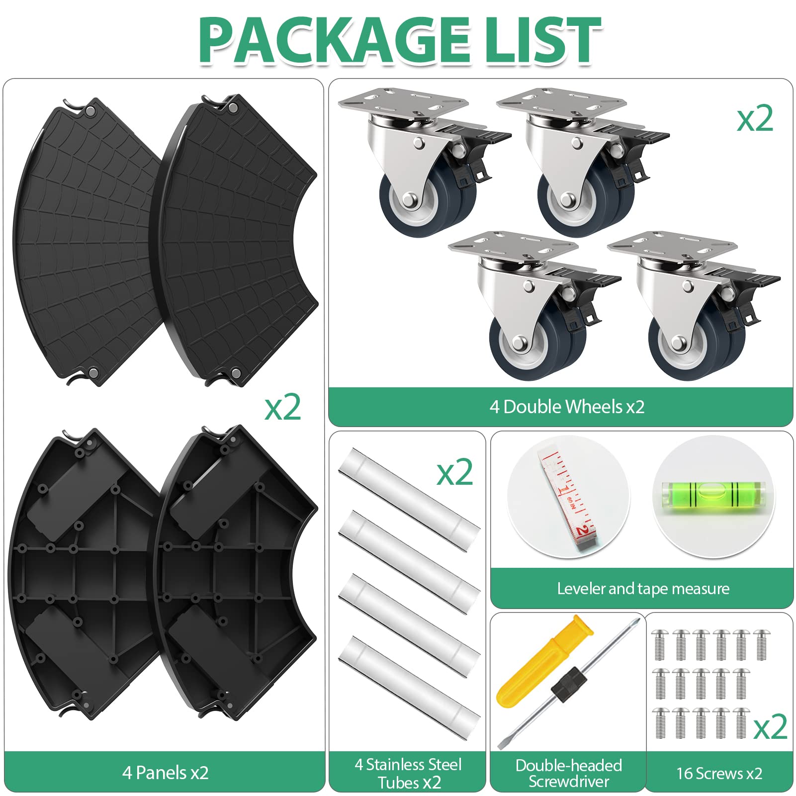 VANCASTLE plant caddy two-pack offers value and easier plant mobility.