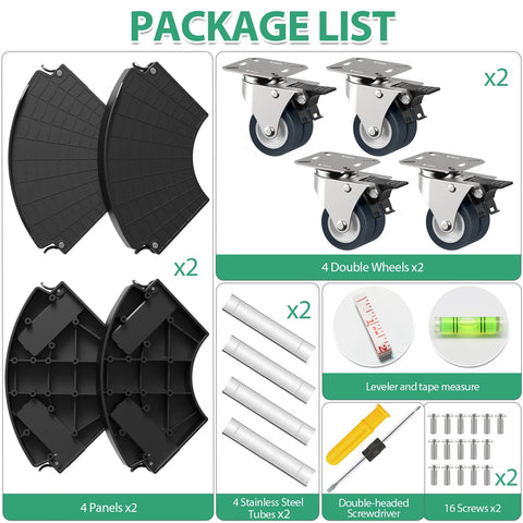 VANCASTLE plant caddy two-pack offers value and easier plant mobility.
