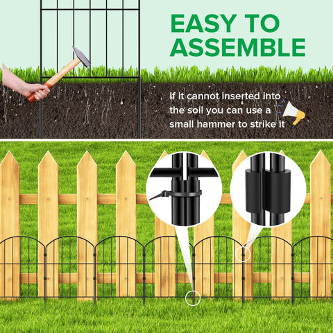 VANCASTLE rustproof arch design fence suitable for outdoor use