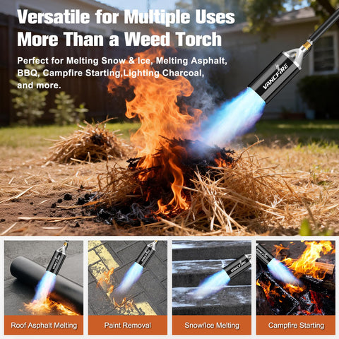 VANCFIRE ergonomic rubber handle provides comfortable control during long use.