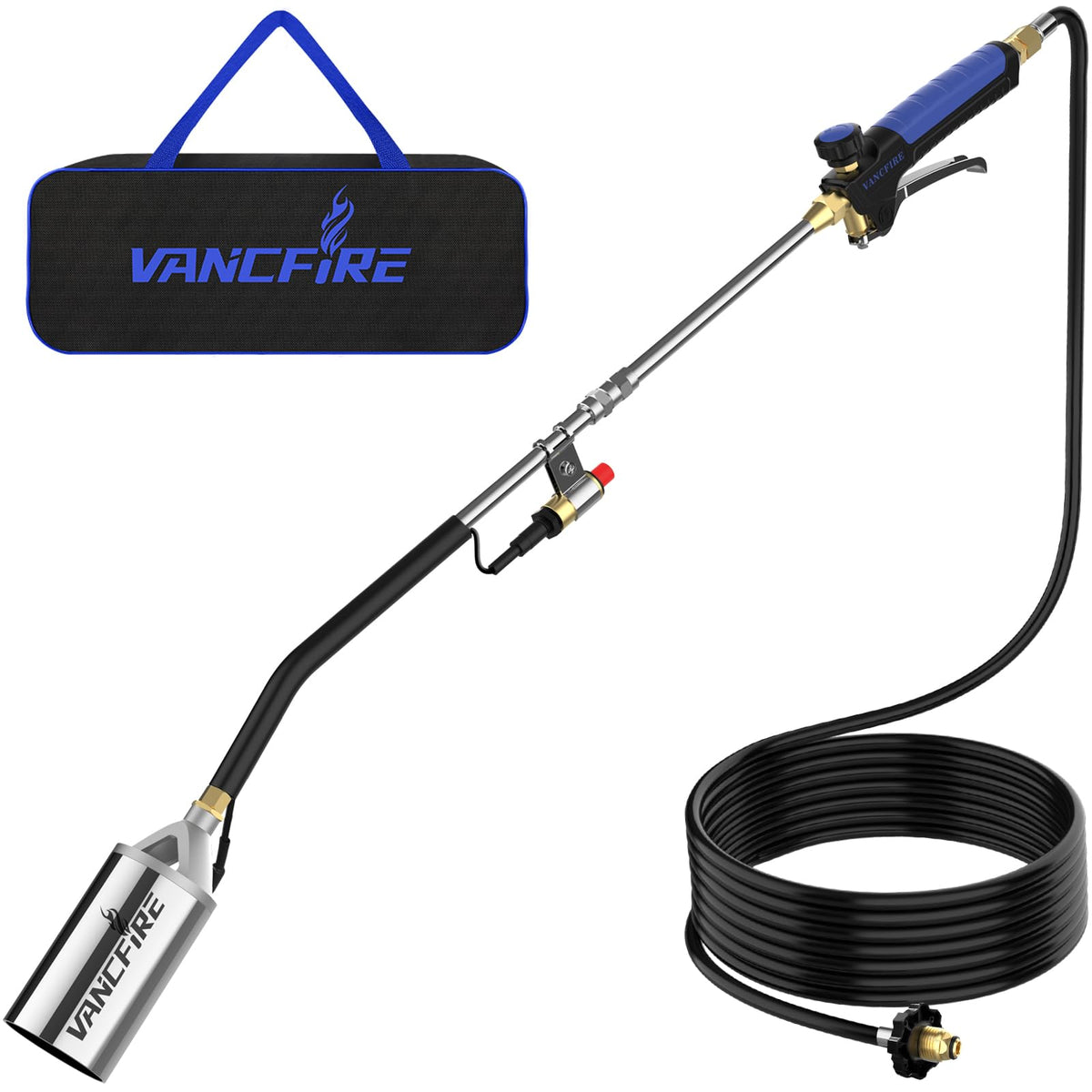 VANCFIRE propane torch with storage bag for easy transport and organized setup