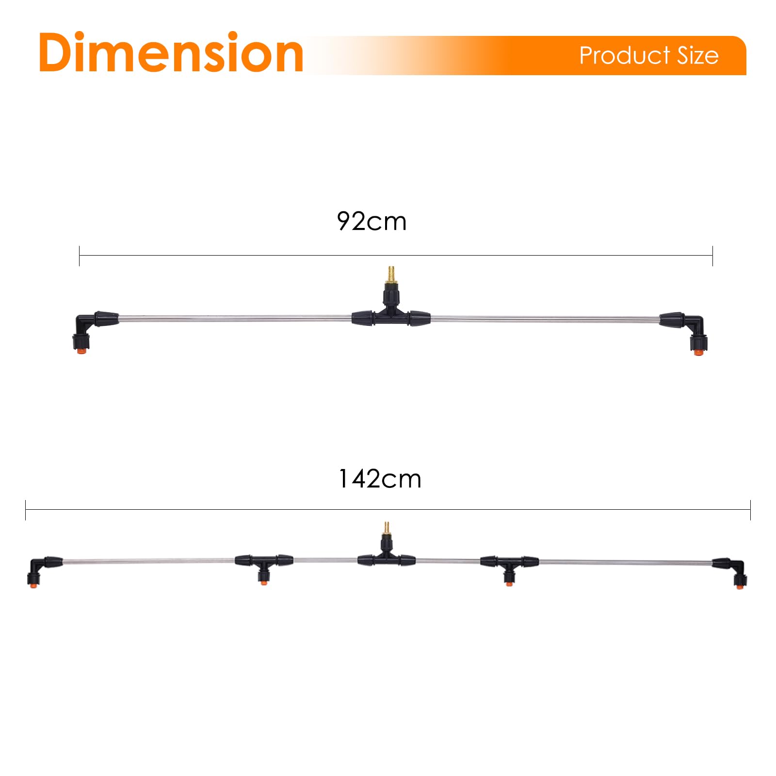 VANPET 4-nozzle wand connected to 3/8 inch hose for quick setup