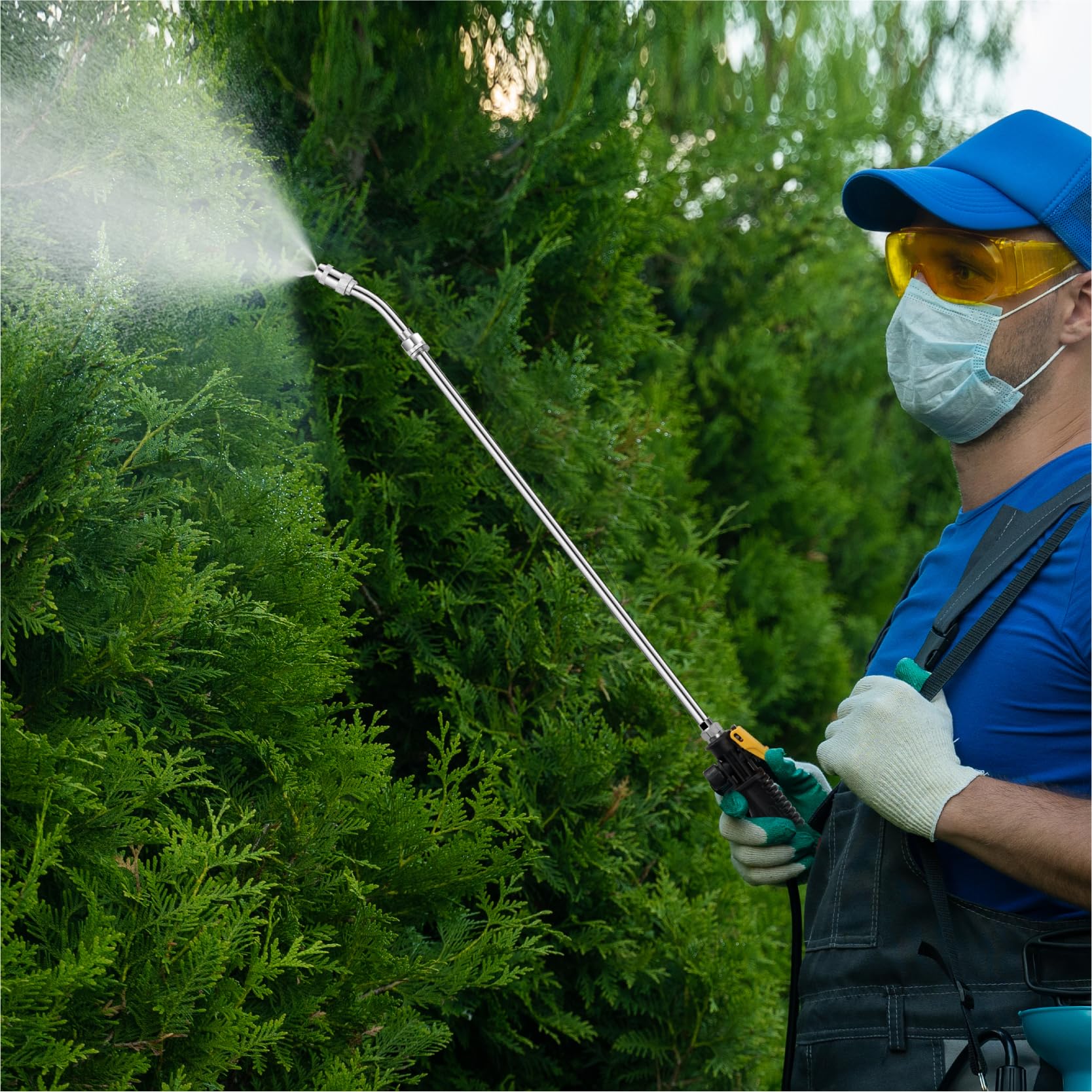 VANPET adjustable stainless nozzle for precise garden spraying.