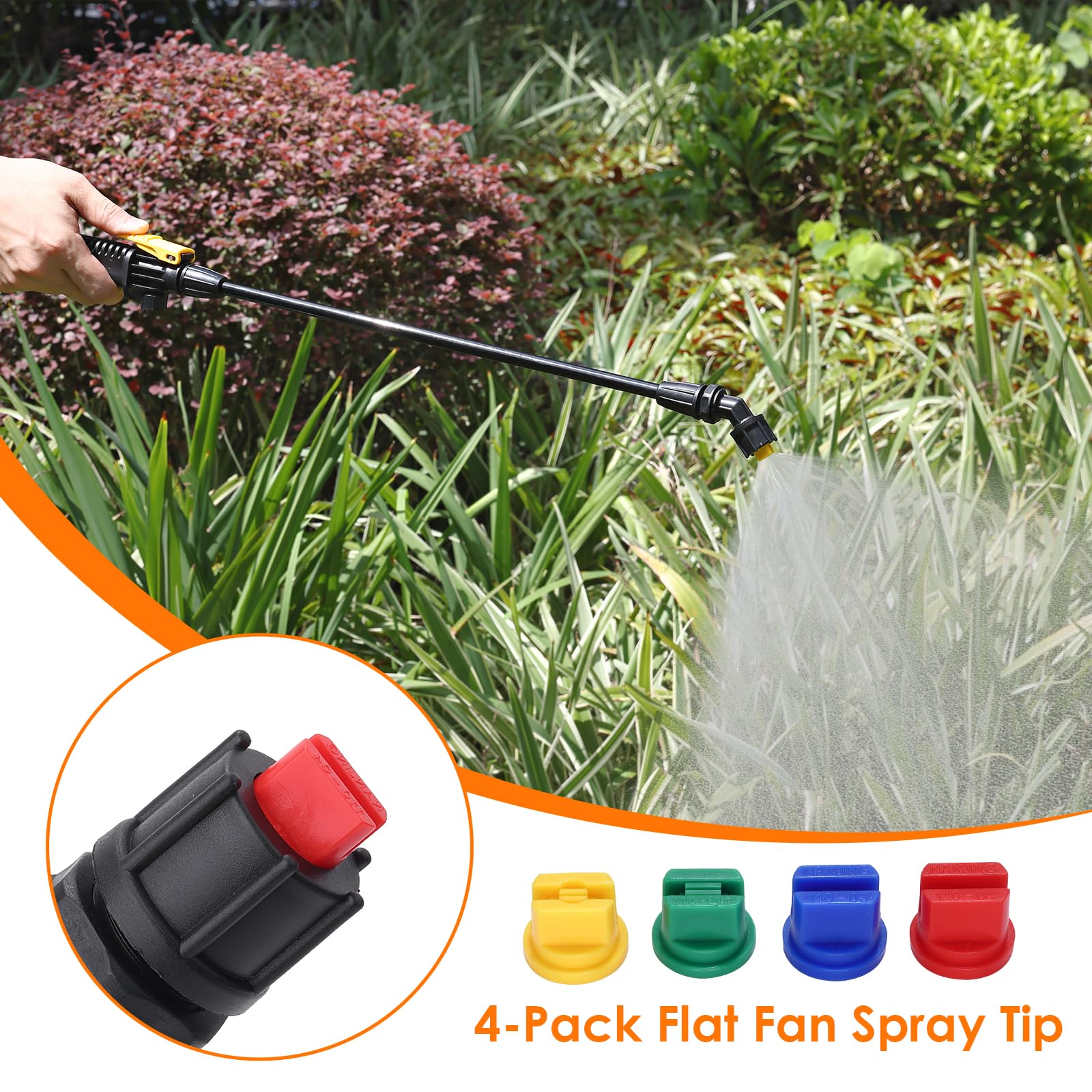 VANPET brass barbs for 1/4 and 3/8 inch hoses ensure easy hookups.