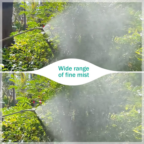 Long reach helps watering high pots and elevated beds