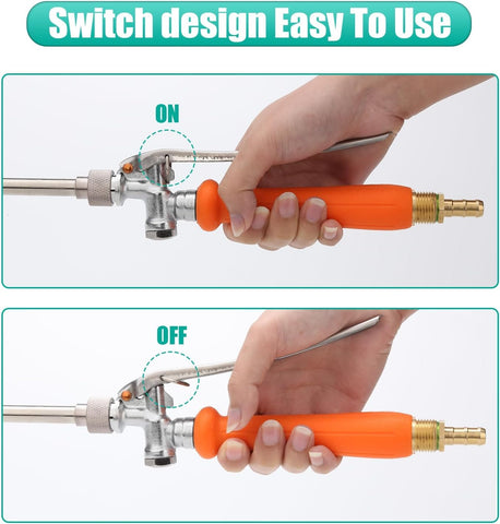 VANPET included hose clamps for secure spray setup