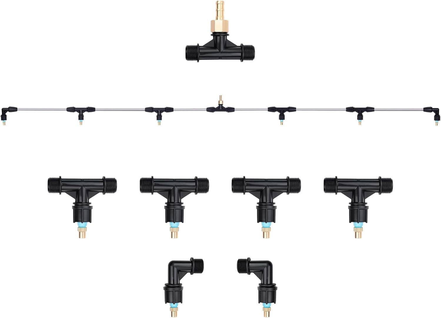 VANPET metal 6-nozzle boom wand extended for wide-area coverage
