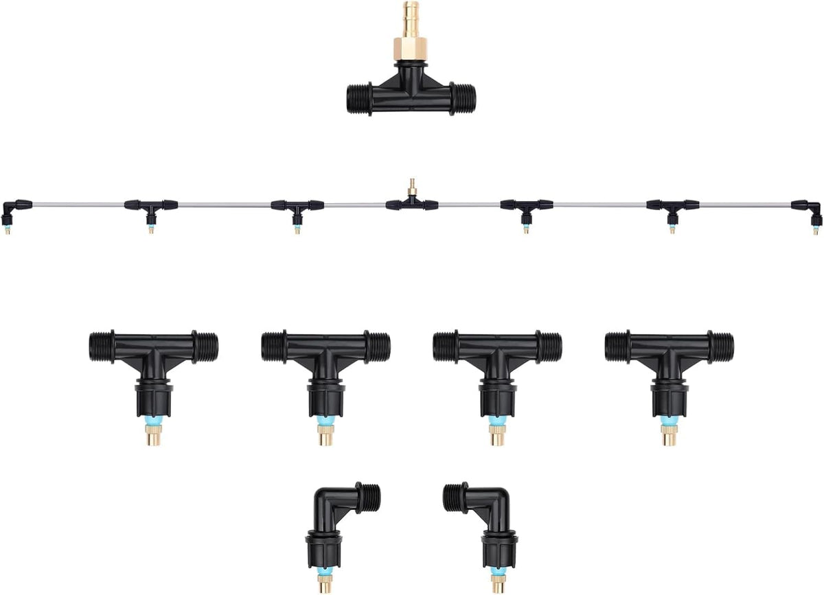 VANPET metal 6-nozzle boom wand extended for wide-area coverage