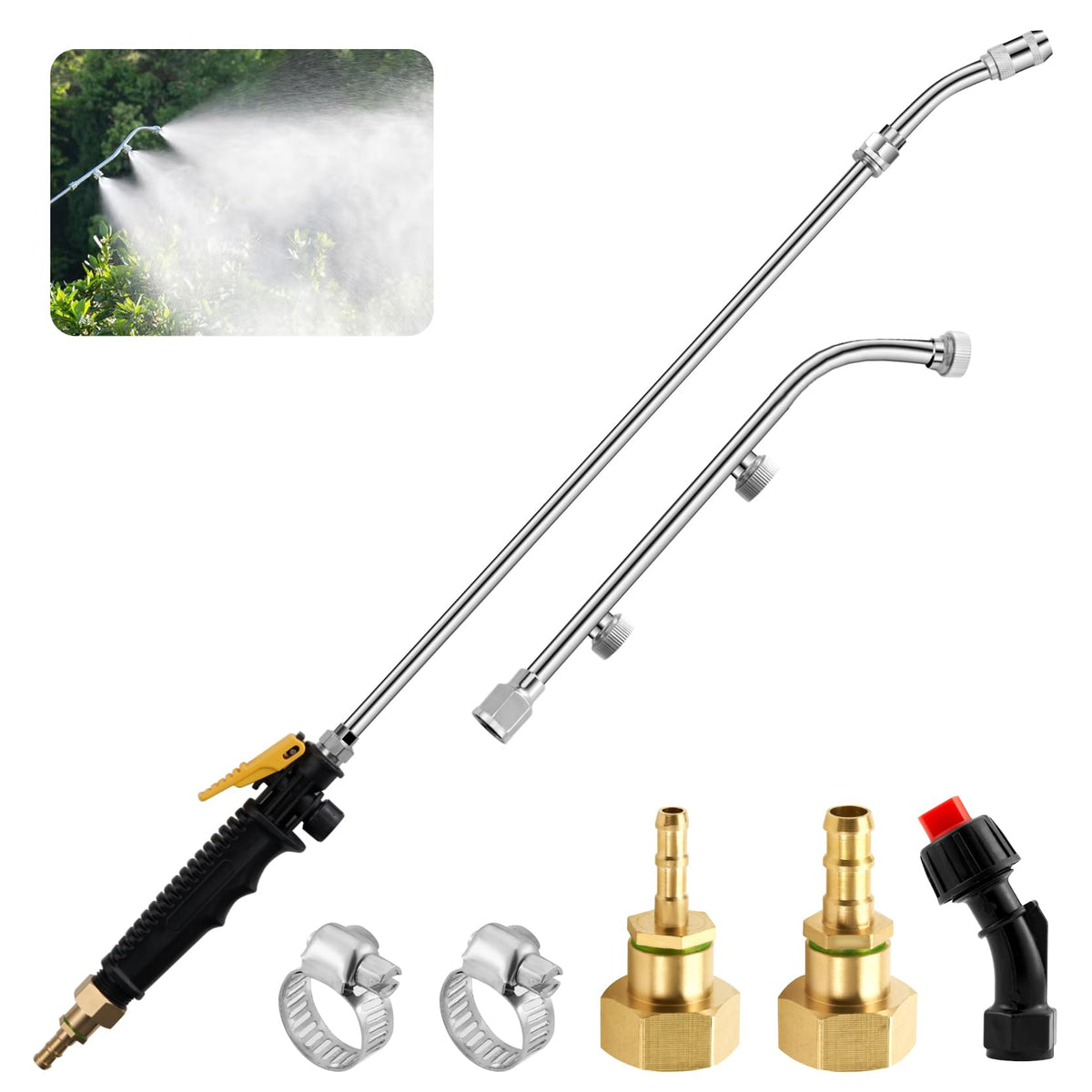 VANPET wand full assembly with three nozzles for versatile outdoor spraying.