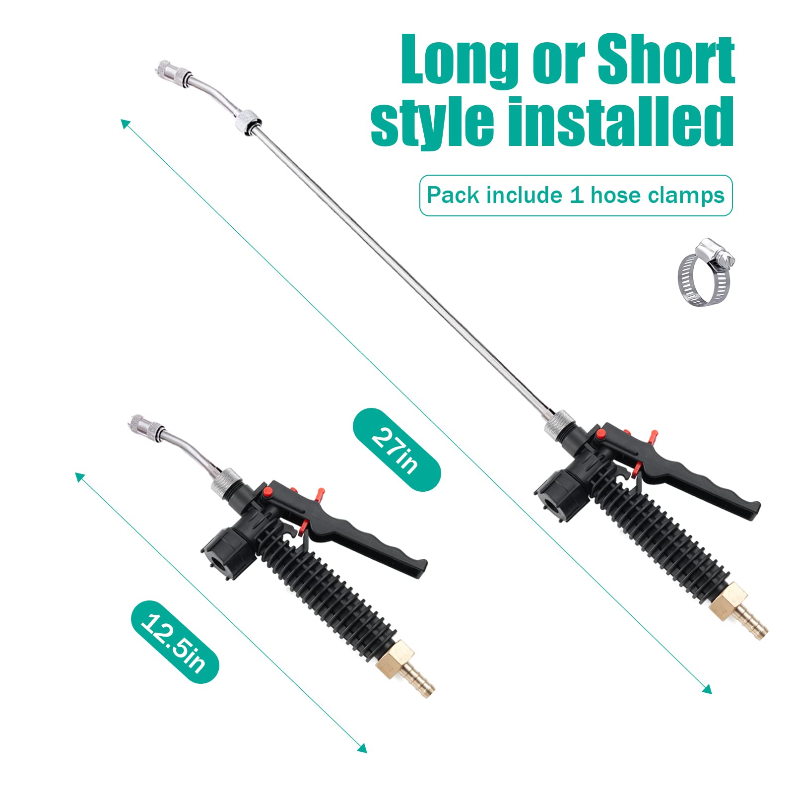 VANPET wand features a lockable lever to reduce fatigue during long sessions