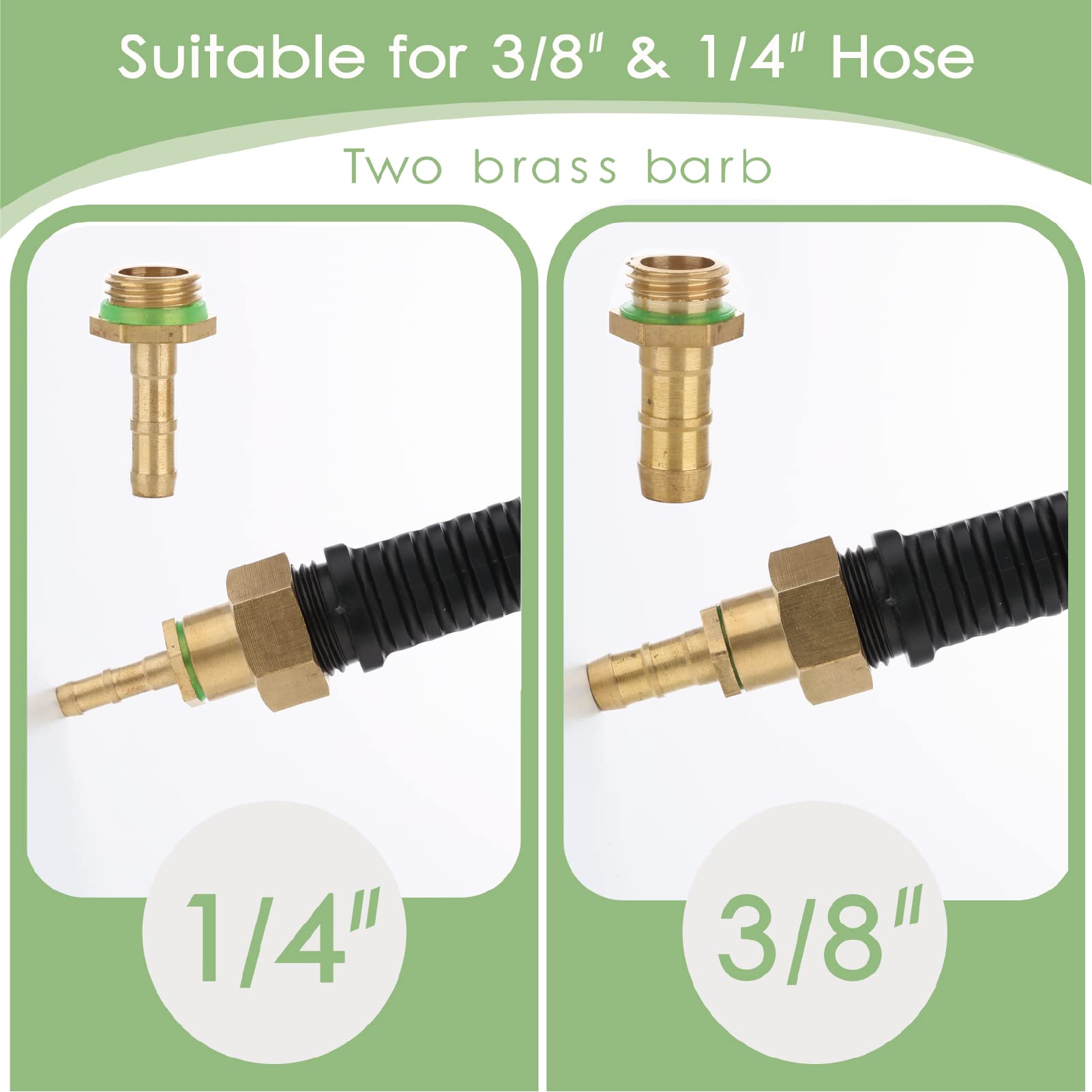 VANPET wand with brass barbs for versatile hose compatibility.